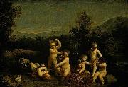 Giuseppe Maria Crespi Cupids Frollicking oil